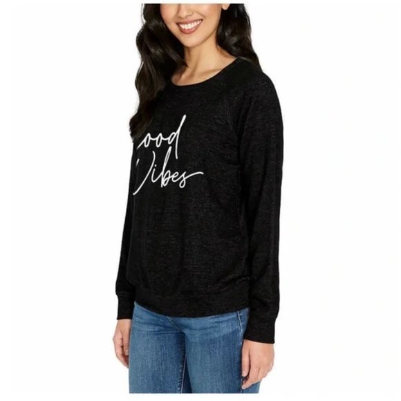 NWT BUFFALO Ladies Printed Cozy Top, Black - Picture 3 of 7